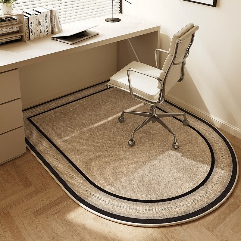 Anti-slip Home Curved Rug For Computer Chairs