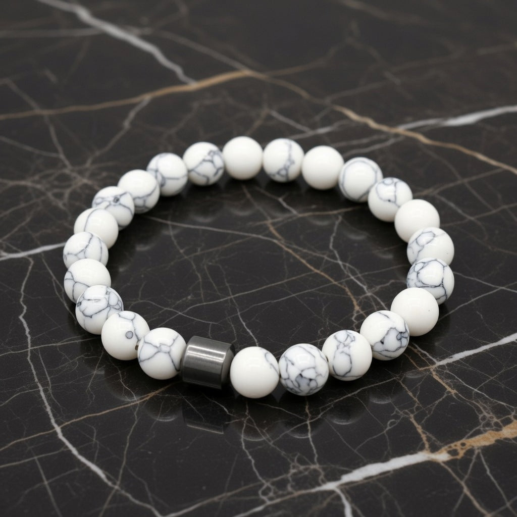 Women's Fashion Simplicity Black Tourmaline Bead Bracelet
