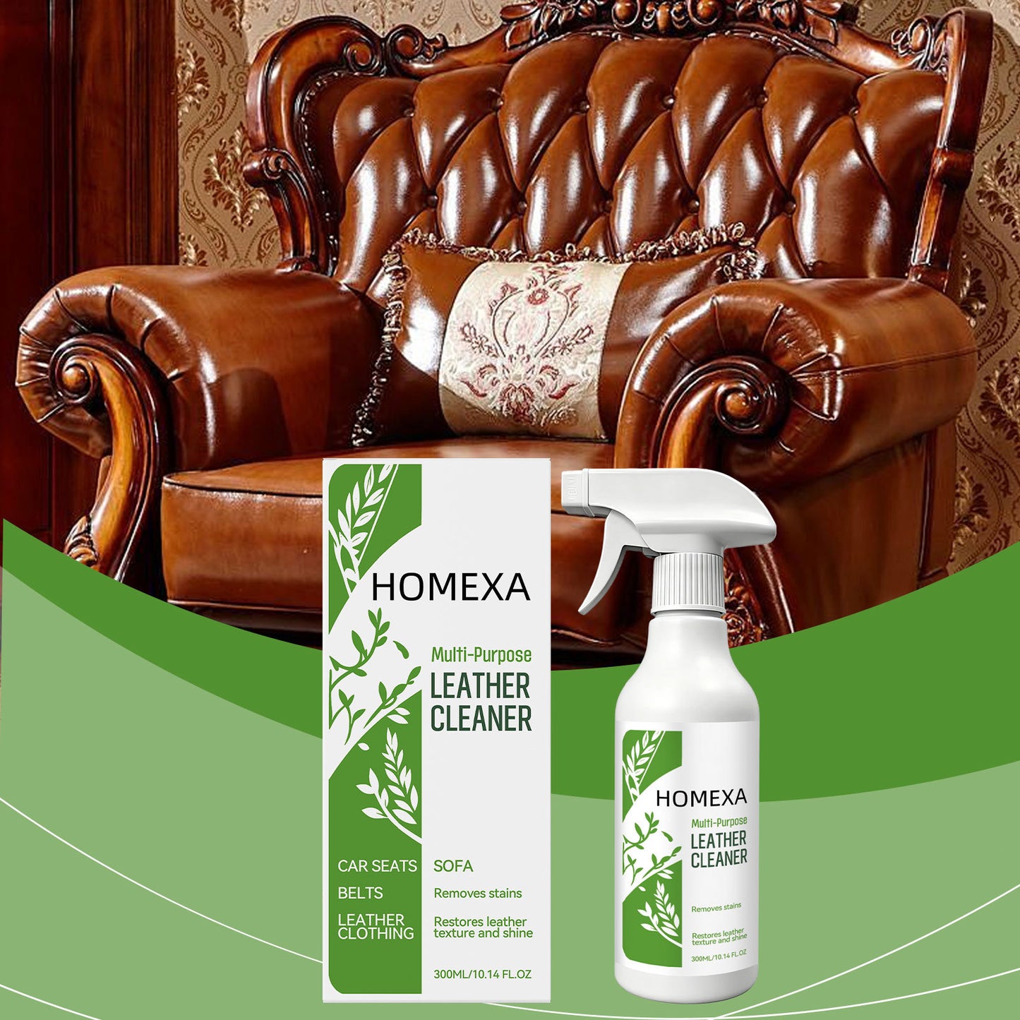 HOMEXA Multi-functional Leather Cleaner, Daily Leather Care And Surface Conditioner Cross-border E-commerce