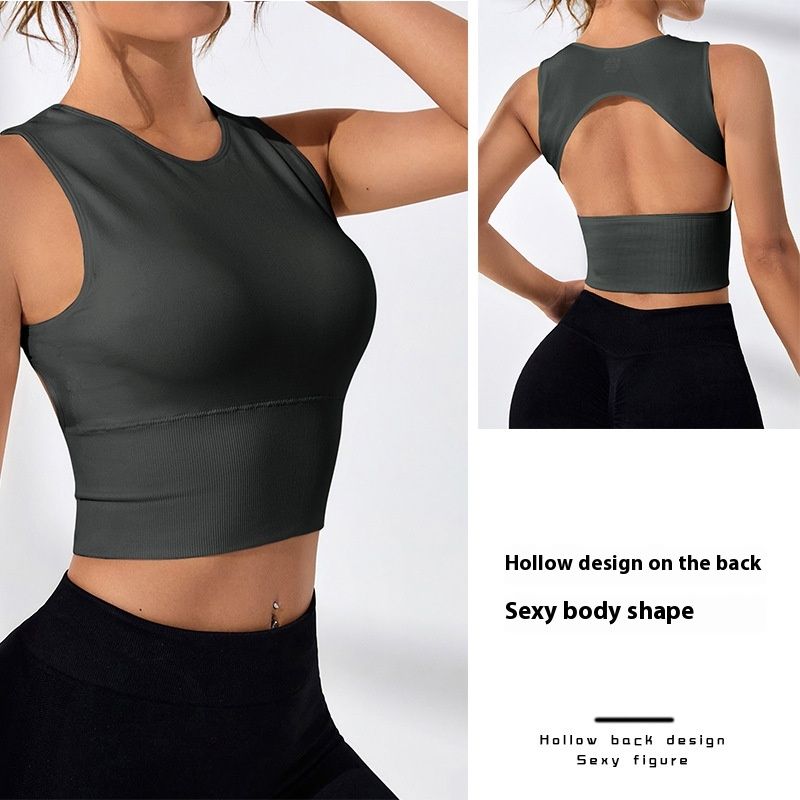 Tight Stretch Sports Vest Shockproof Sports Outerwear Yoga Clothes