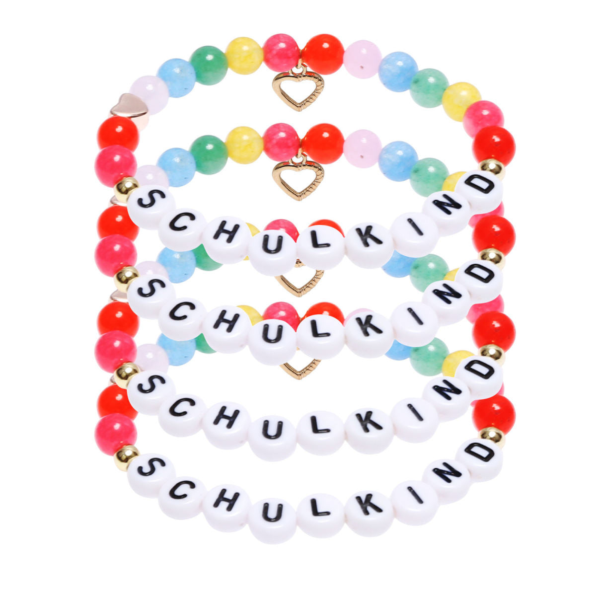 Set Of 4 Bracelets - A Stylish Accessory For Back-to-School, A Gift With A Versatile Design, And A Party Accessory Set