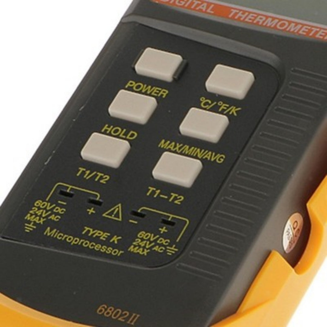 LCD K-Type Dual Two Channel Thermocouple Sensor Probe