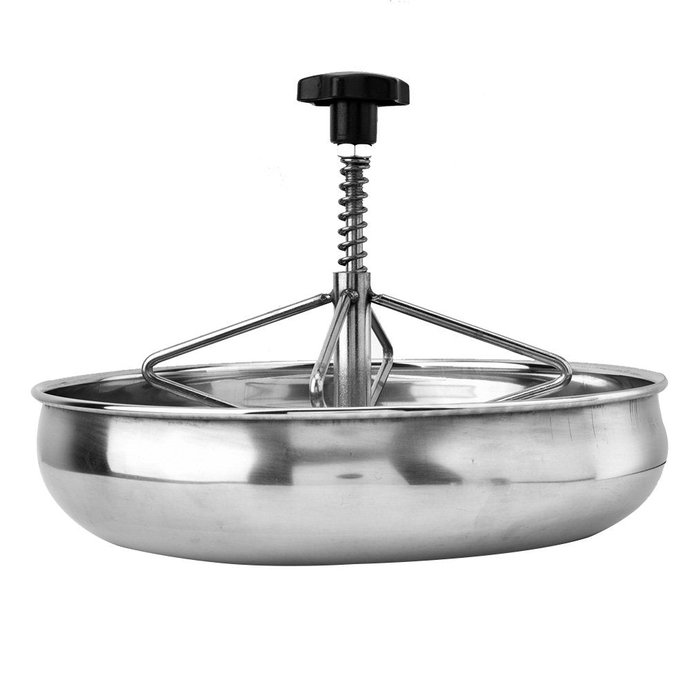 1Pc Stainless Steel Piglet Feeding Sow Milk Trough Food Tray Pig Feeder Bowl Livestock Fodder S