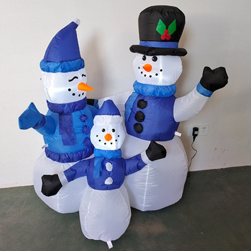 12 M Christmas Snowman Cartoon Snowman Christmas Courtyard Layout Inflatable Toys