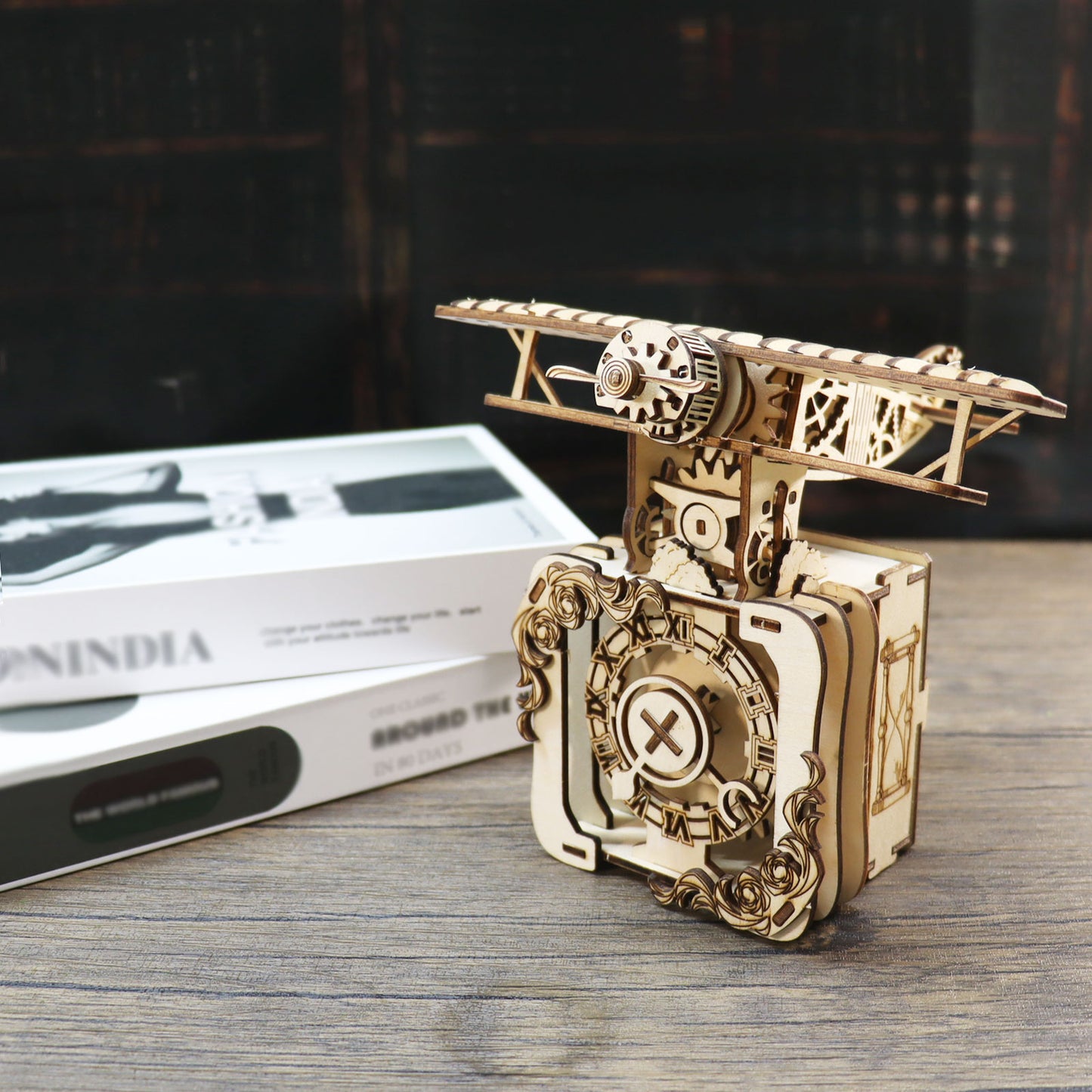 Sales Are Prohibited On The TEMU And SHEIN -MUSIC PARK 3d Wooden Puzzle Punk Airplane Music Box You Are My Sunshine Handmade Assembly Model Kit Holidays Brthdays Christmas Gifts