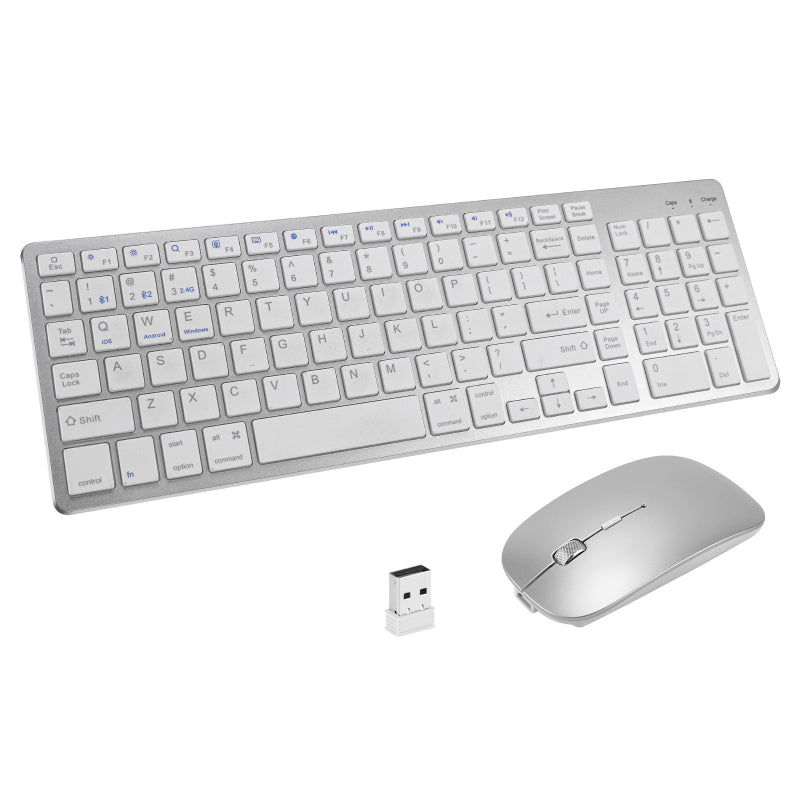 Charging Bluetooth Dual-mode Wireless Keyboard Two Zone Digital Mouse Set