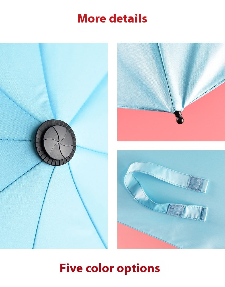 Cooling Folding Umbrella Advanced Sense Sunshade Charging Vinyl Sun Protective