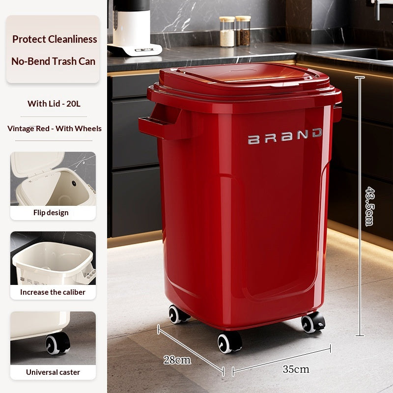 Kitchen Trash Can For Home Use Large Capacity No Bending Required