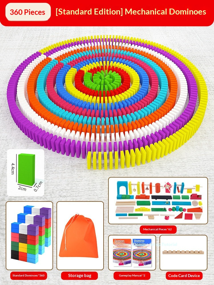 Educational Puzzle Toy Mechanism Building Blocks Gift Dominoes