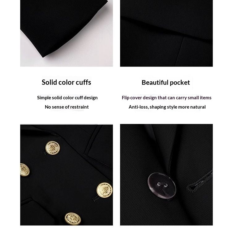 Womens Formal Suit Korean-Style Slim-Fit Casual Blazer With A High-End Professional Finish