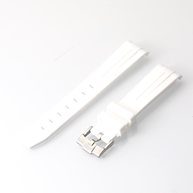 Curved Silicone Smart Watch Strap