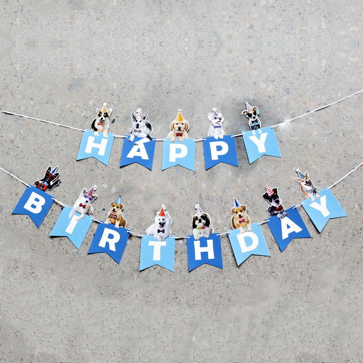 Pet Dog Birthday Party Hanging Bunting