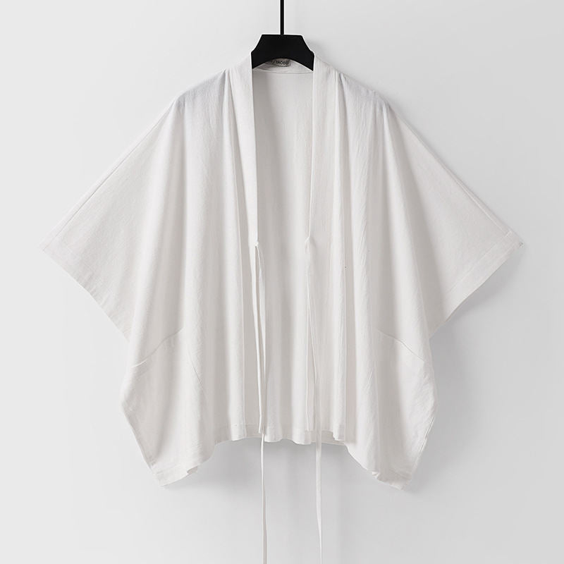 Retro Casual Tea Ceremony Outfit Mid-length Coat
