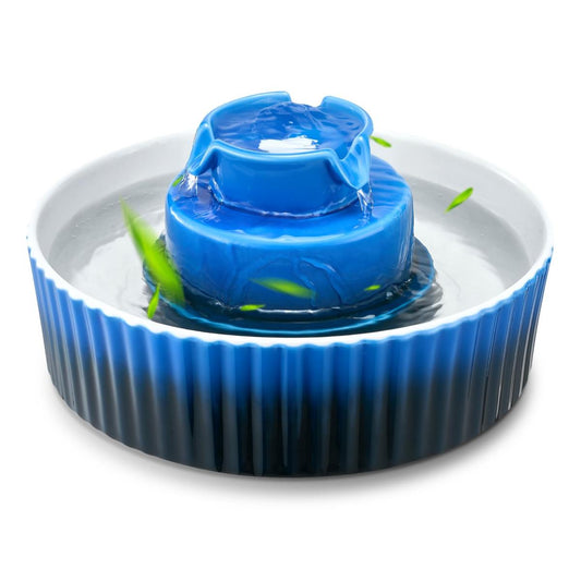 Ceramic Cat Water Fountain 2.1L/71oz Cupcake Pet Fountain For Cats & Dogs