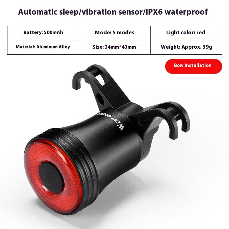 Personality Self-rechargeable Vehicle Smart Taillight