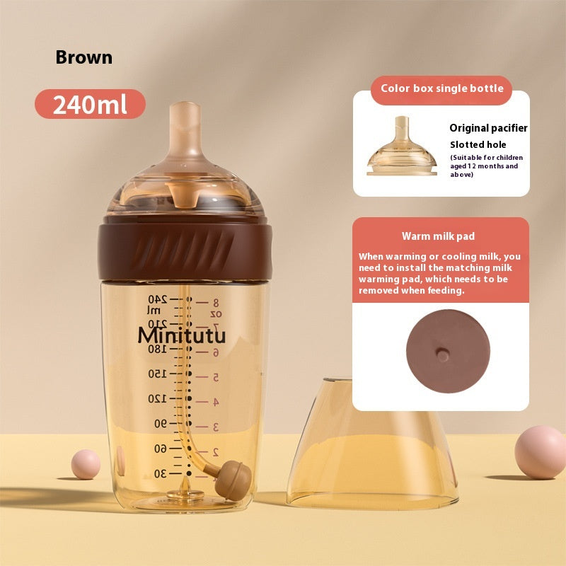 Newborn PPSU Temperature-sensing Feeding Bottle Anti-flatulence Choke Proof