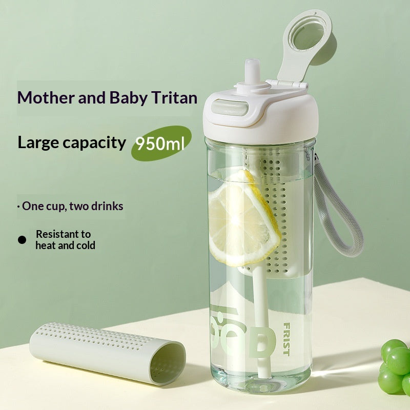 Portable Summer Flower Tea And Fruit Tea Plastic Cup