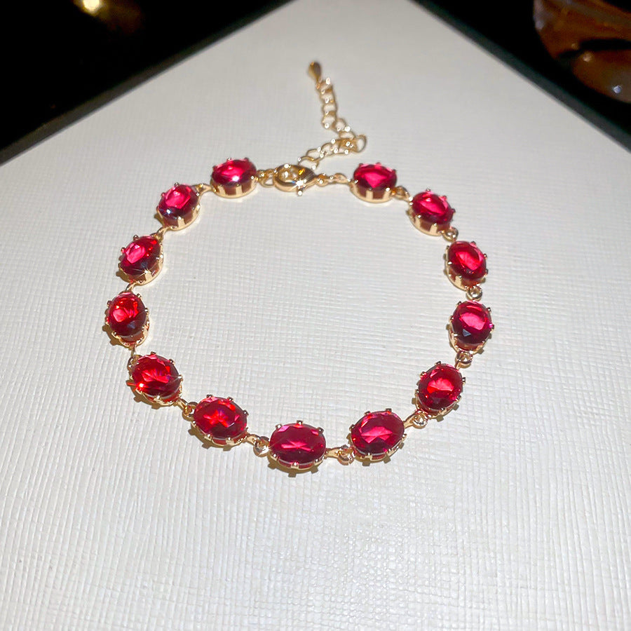 Fashion Geometric Cubic Zirconia Bracelet Minimalist Bangle Daily Wear Jewelry