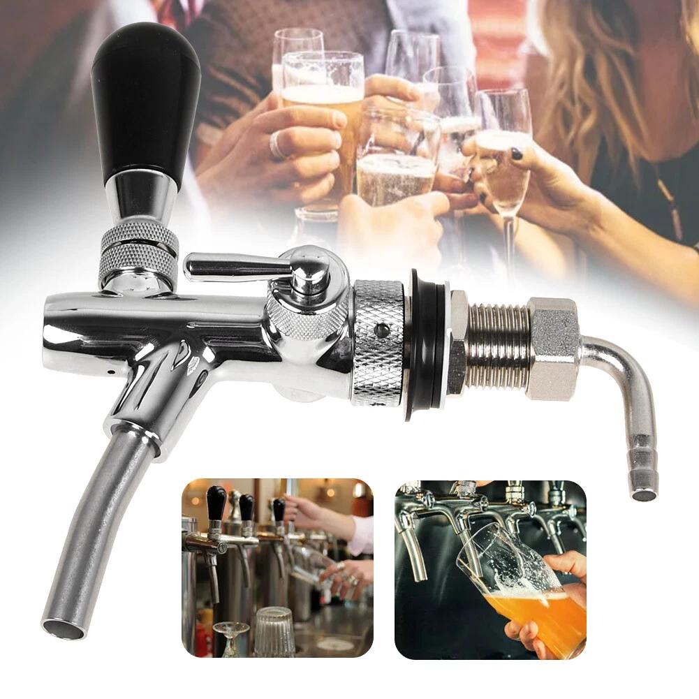 Support pan European shipping--Chrome-plated Adjustable Beer Faucet For Beer Equipment