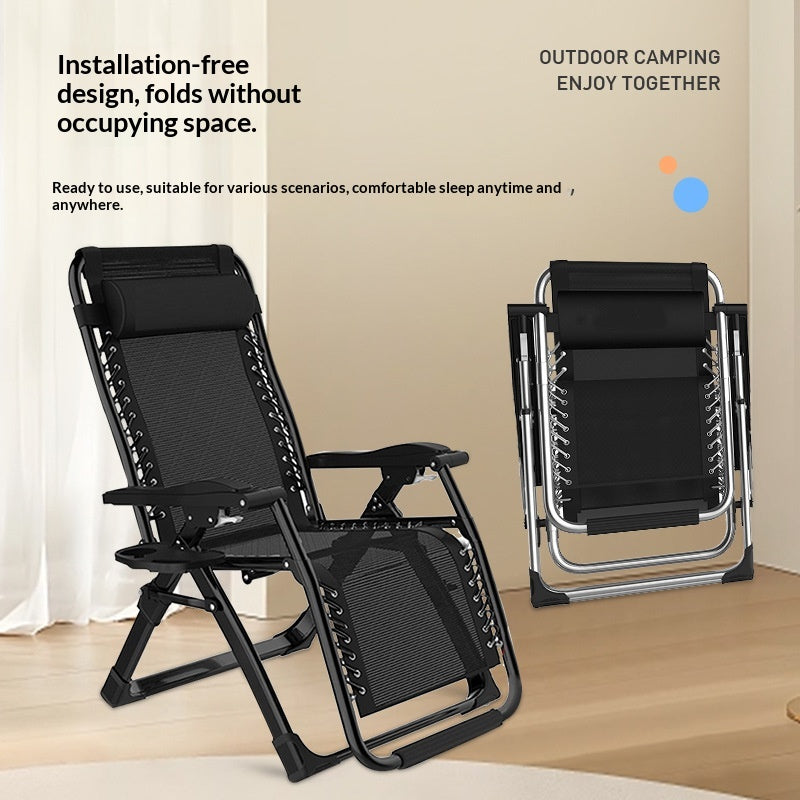 Home-use Folding Office Backrest Chair For Lunch Breaks