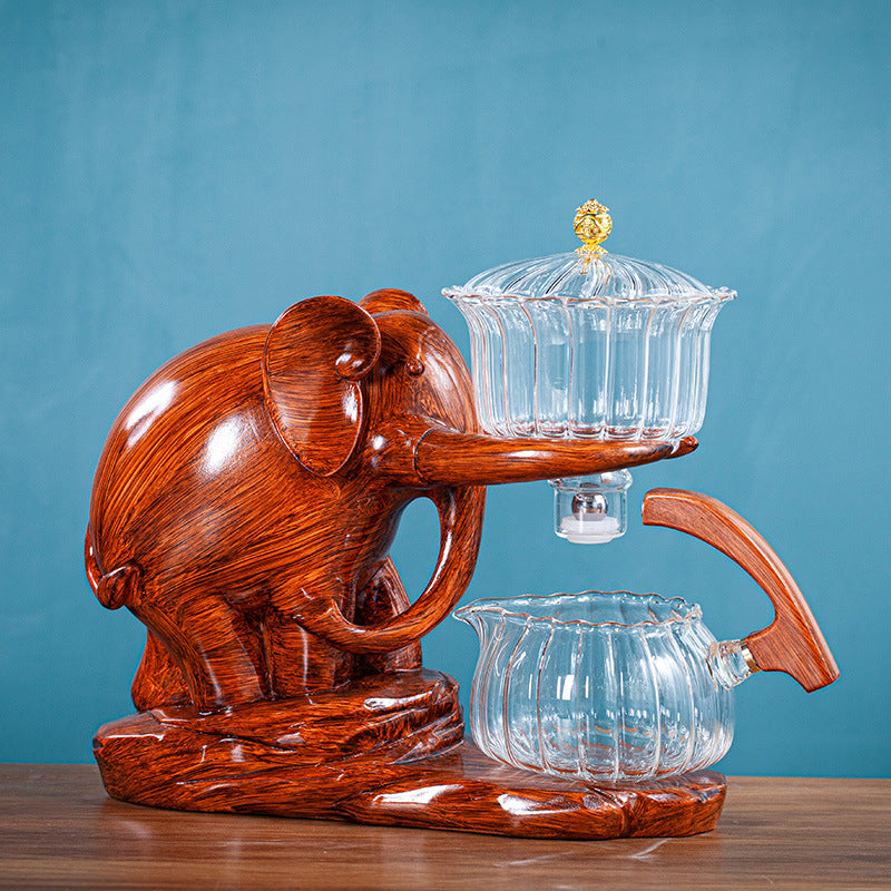 Glass Kung Fu Tea Set Home Jixiang Lazy Automatic Tea Set Office Tea Infuser Company Activity Gifts