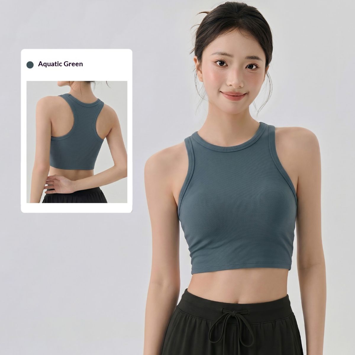 Ribbed Yoga Casual Tank Top For Women