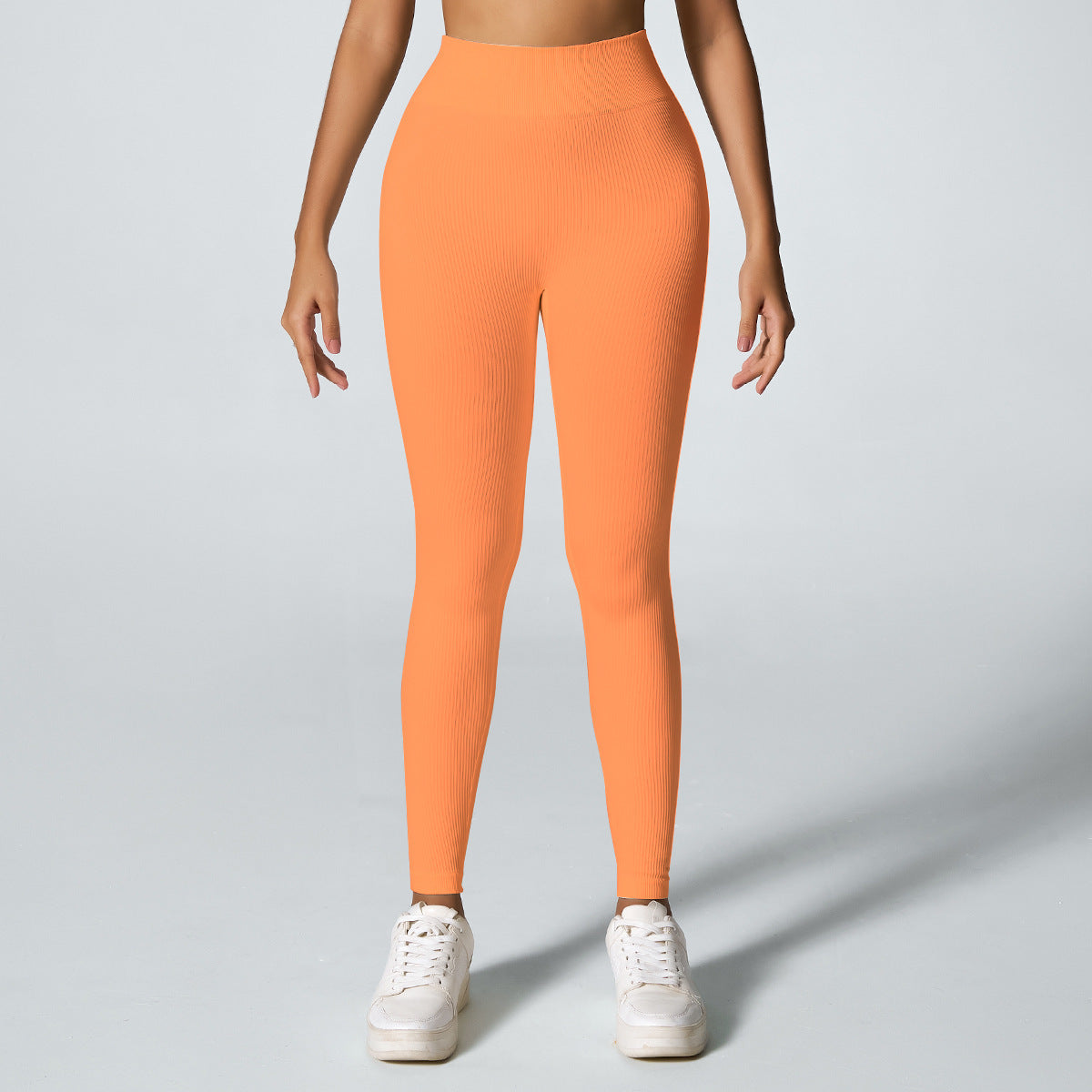 Threaded Seamless Yoga Stretch Tight Fitness Outdoor Breathable Sports Trousers