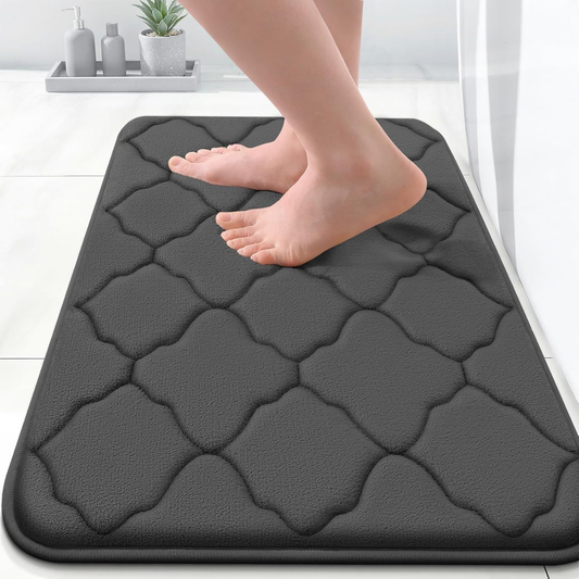 Memory Foam Bath Mat Rug ,Ultra Soft And Absorbent Bathroom Rugs, Non-Slip, Comfortable, Machine Washable Bath Carpet For Bathroom Floor