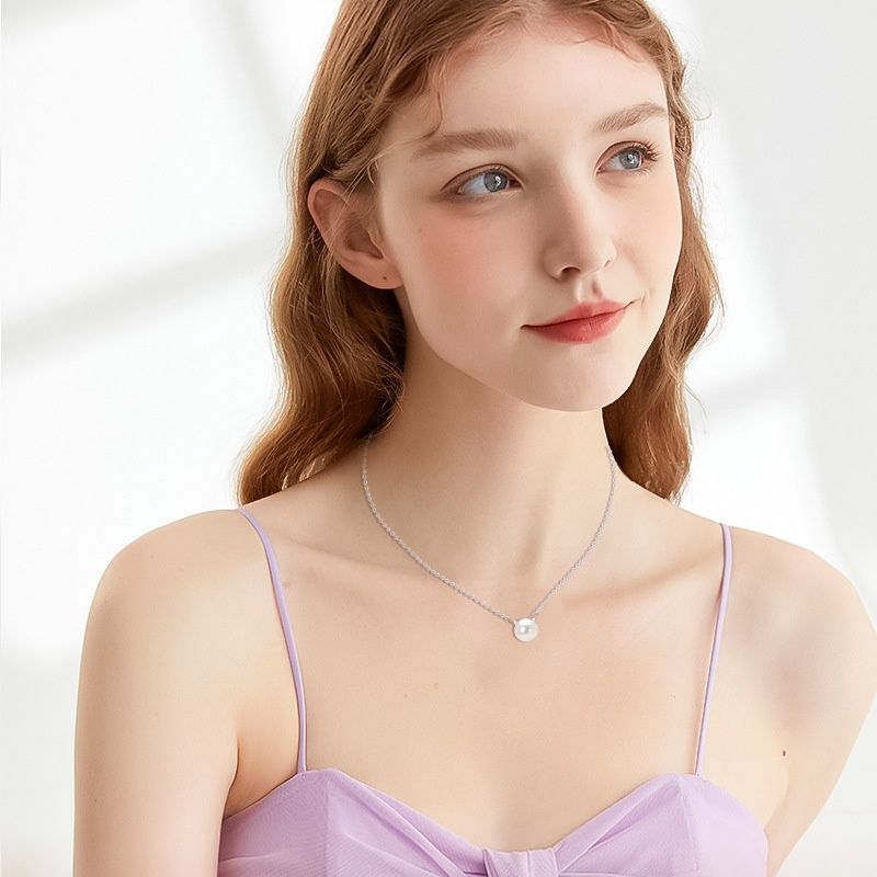 Kitty Natural Freshwater Pearl Necklace Japanese And Korean Fashion Simple