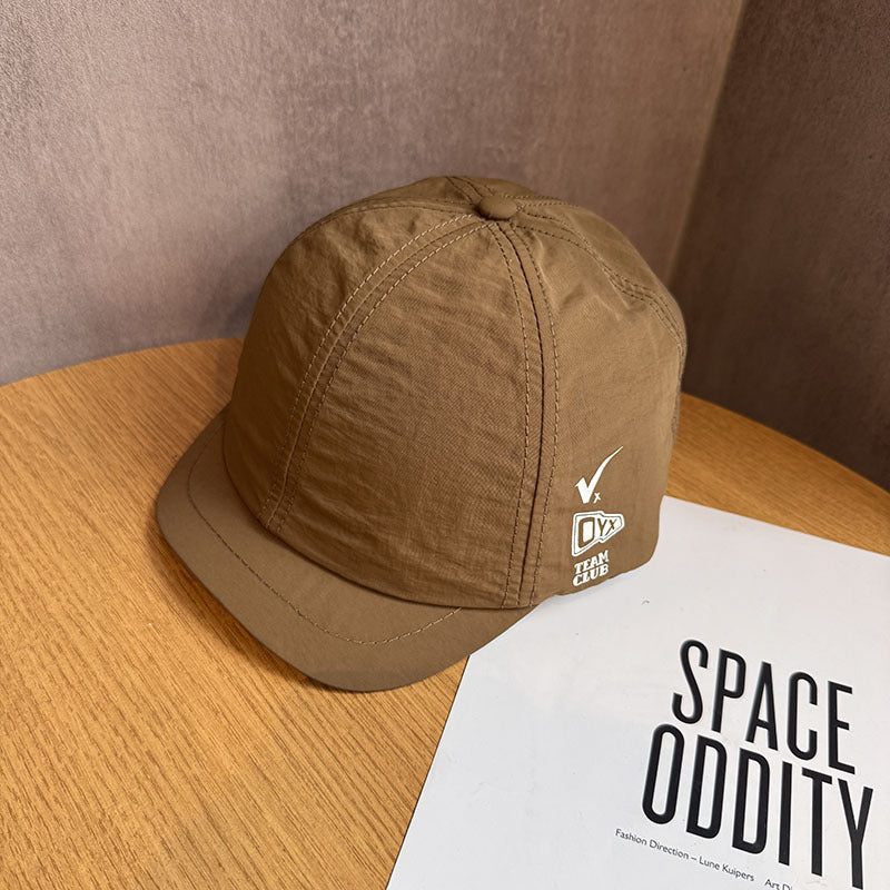 Summer Men's And Women's Solid-color Quick-drying Breathable Short-brimmed Hat With Simple Design - OYX Letter Style - Outdoor Fashionable Casual Baseball Cap