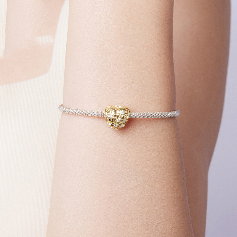 Silver Ziyun Original Golden Autumn Love Clover Bracelet String Beads Accessories Charm