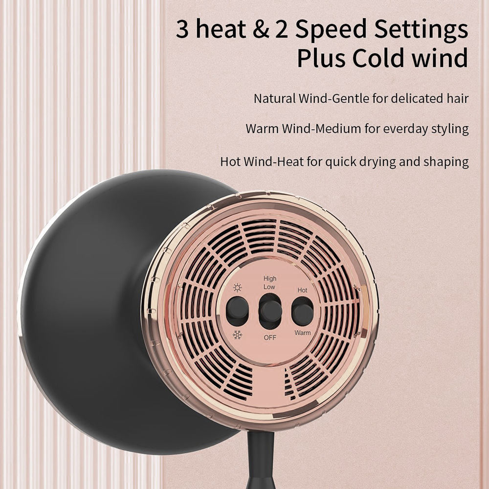 Hair Dryer Diffuser For Frizz Control And Curly Hair Styling