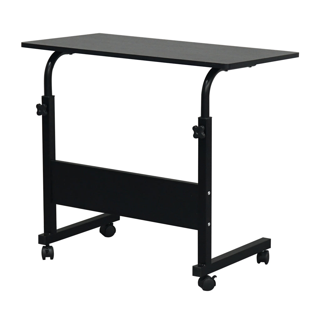 Adjustable Height Mobile Computer Desk Rolling Computer Desk, Height Adjustable Mobile Laptop Stand Desk Rolling Cart, Mobile Small Standing Desk Portable Rolling Laptop Desk Overbed Bedside Desk