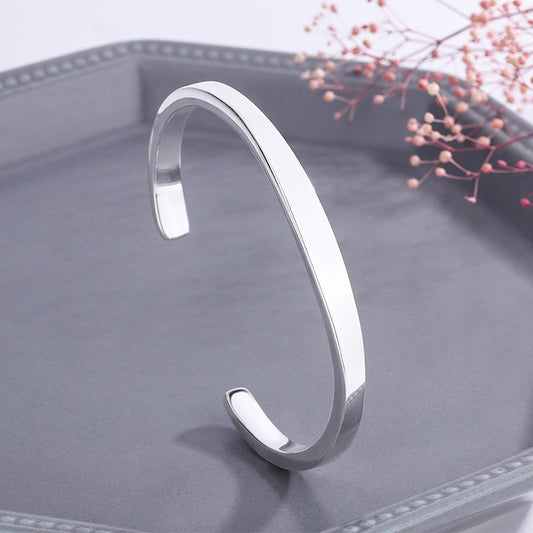 Simple Korean-style Solid Plain Bracelet For Women
