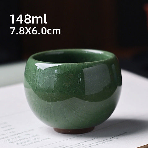 Ice Flower Dragon Egg Tea Bowl Always-standing Cup Anti-scald Ceramic Cooling Cup