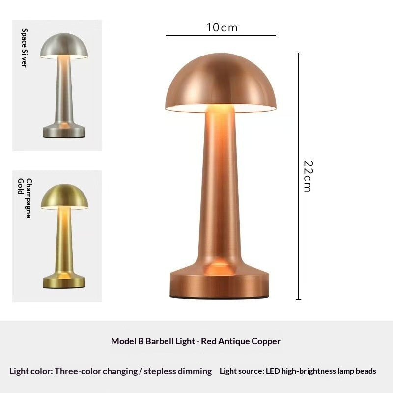 Metal Desktop Touch-Activated Creative USB-Charging Desk Lamp