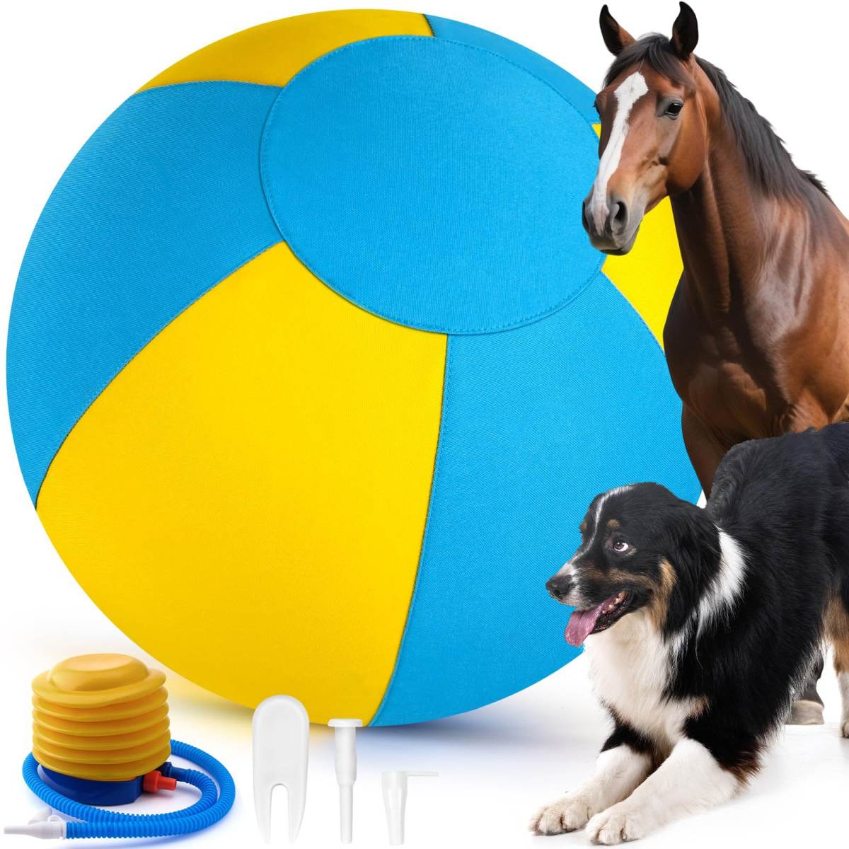 Outdoor Pet Toy Training Inflatable Self-Throwing Ball