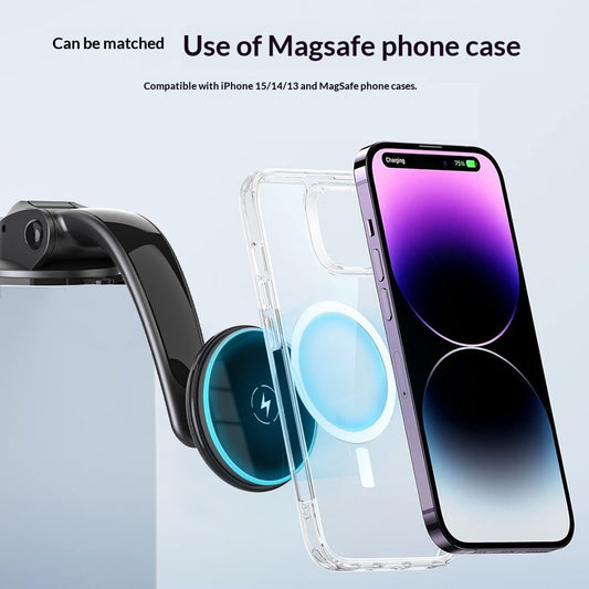 Qi 20 In-car Phone Holder With MagSafe Magnetic Wireless Charging
