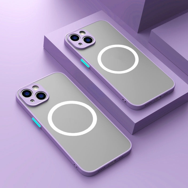 Magnetic Wireless Full-body Matte Protective Case For Phones