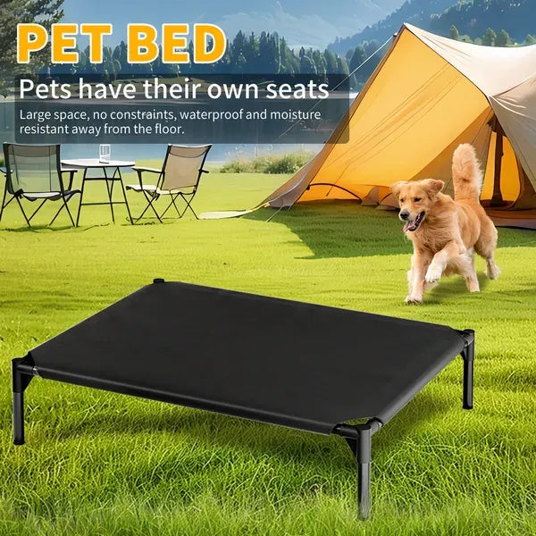 Breathable Raised Oxford Pet Bed Fits Small To Large Dogs