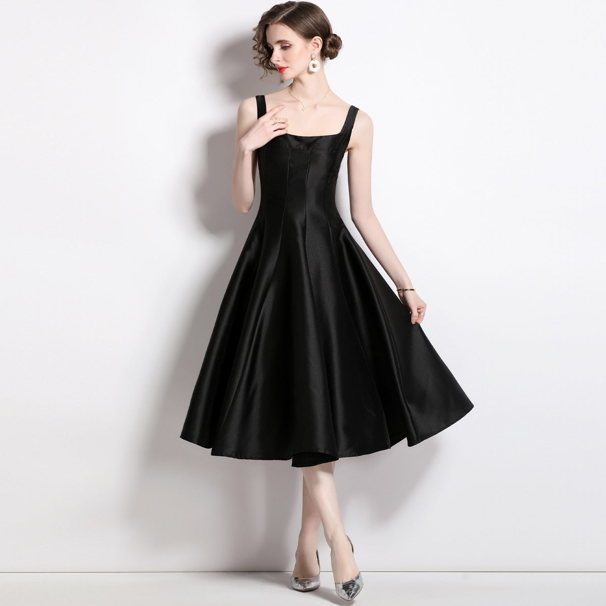 Womens Fashion Sexy Vintage Strap Dress