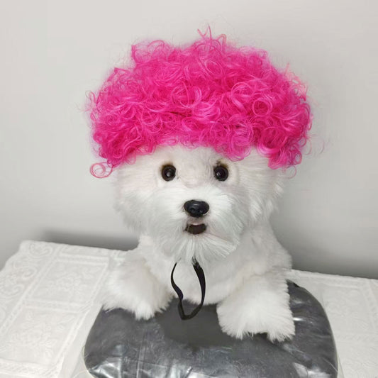Halloween Pet Wig For Curly Or Straight Hair