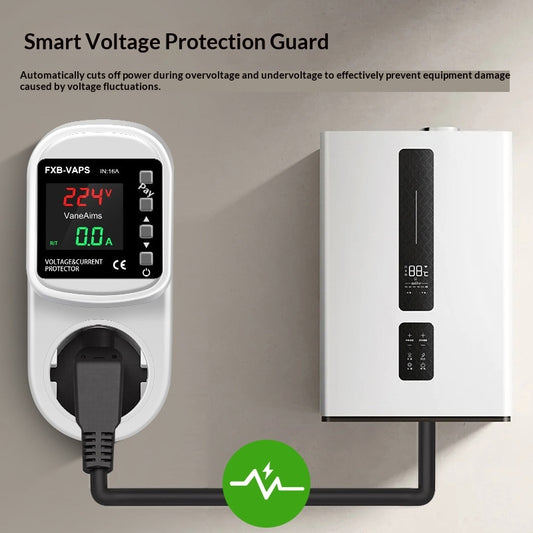 Self-Resetting Over Under Voltage Protection Socket Current Limit For Home Air Conditioner South Africa Standard Plug
