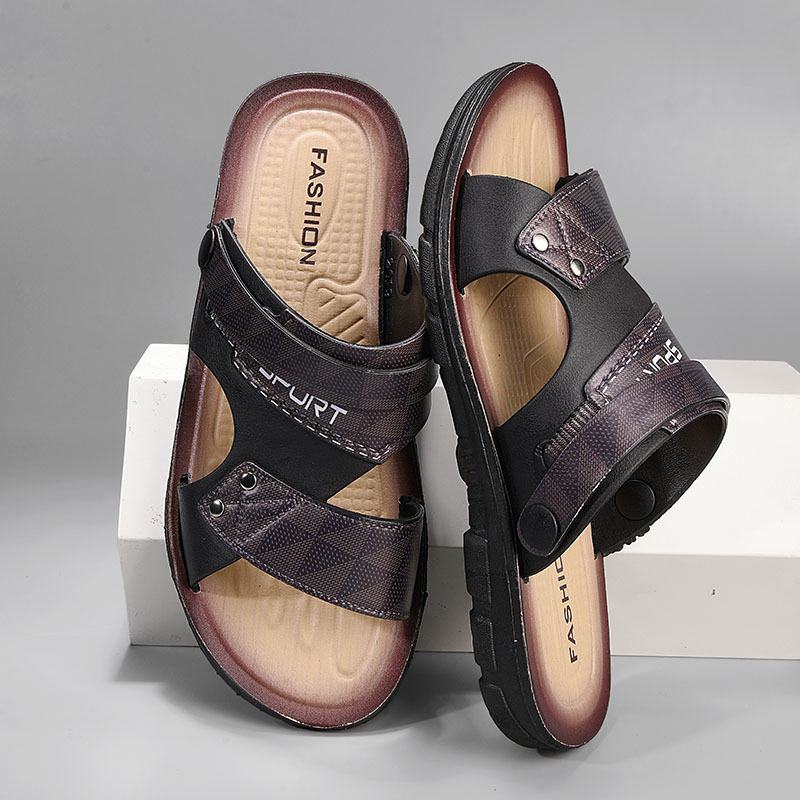 Mens Trendy Korean-style Personalized Flip-flops