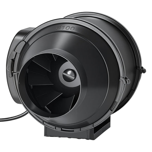 4" Air Filtration Kit, 180 CFM  Inline Duct Fan With Speed Controller, Carbon Filter & Ducting Ventilation System For Heating Cooling Booster, Grow Tents, Hydroponics