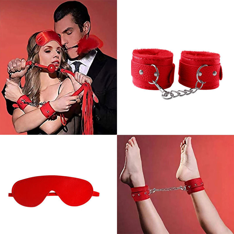 7pcs Bundled Alternative, Supplies Handcuffs Breast Clips Sexy Toys