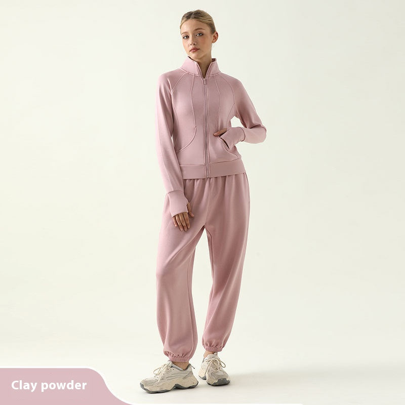 Sporty Clothing Loose-fit Tappered Trousers Outdoor Running Charge Fitness Suit