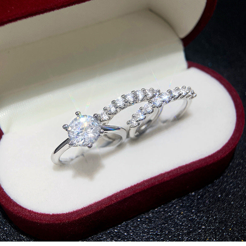 Threepiece Office Lady Set Luxurious European And American Style Rings