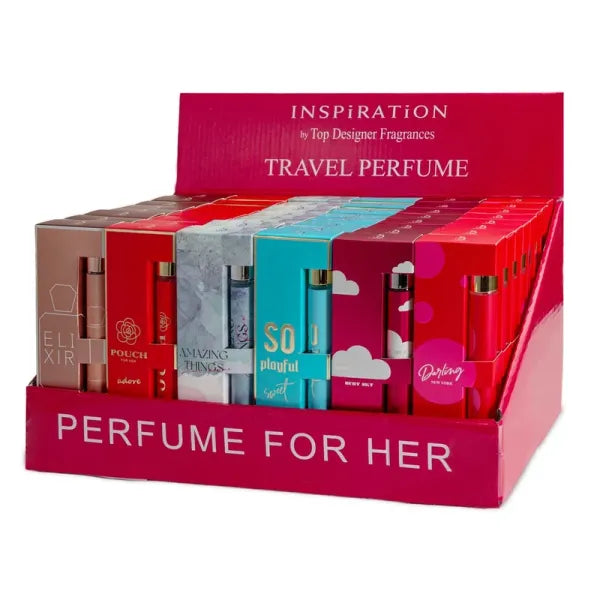 6pcs Travel Set, Women's Eau De Parfuma Spray, Long Lasting Fragrance, 6 Different Flavor, Perfect For Holiday Gifts, Dating, Daily Life, Parties, 1.18fl.oz Bottle