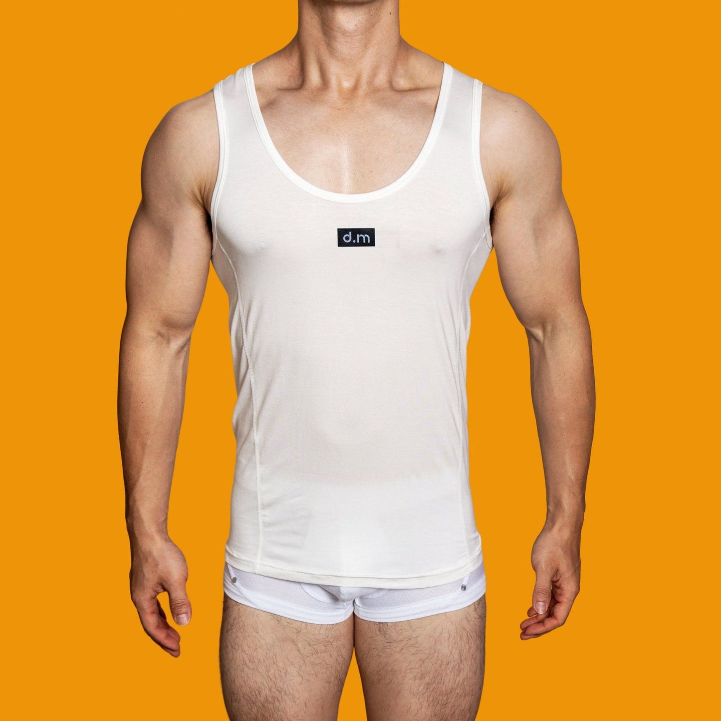 Men's Sports Fitness Thin Modal Solid Color Vest